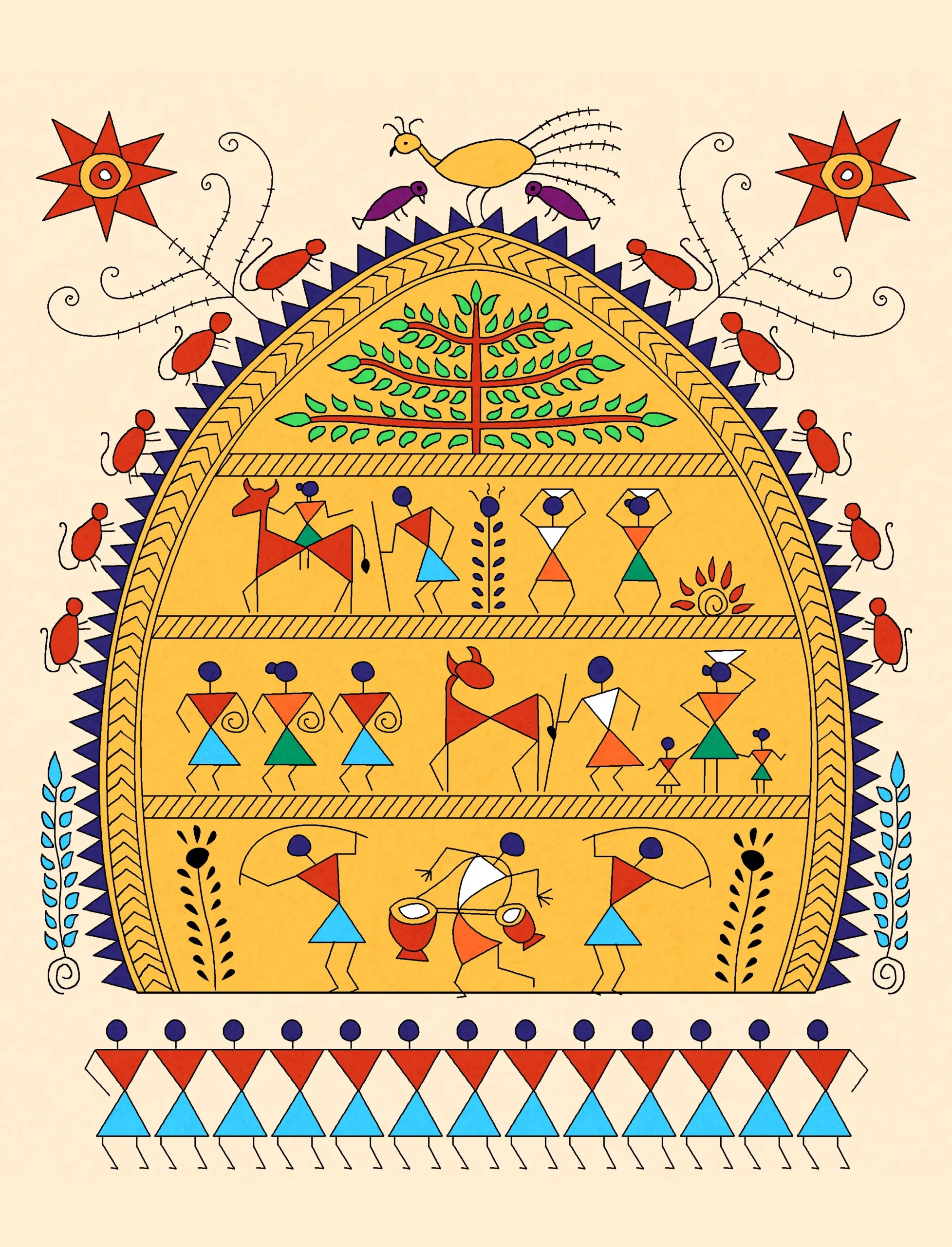44-warli painting
